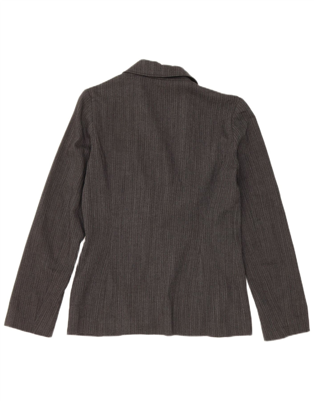 Vintage Womens 2 Button Blazer Jacket IT 42 Medium Grey Wool