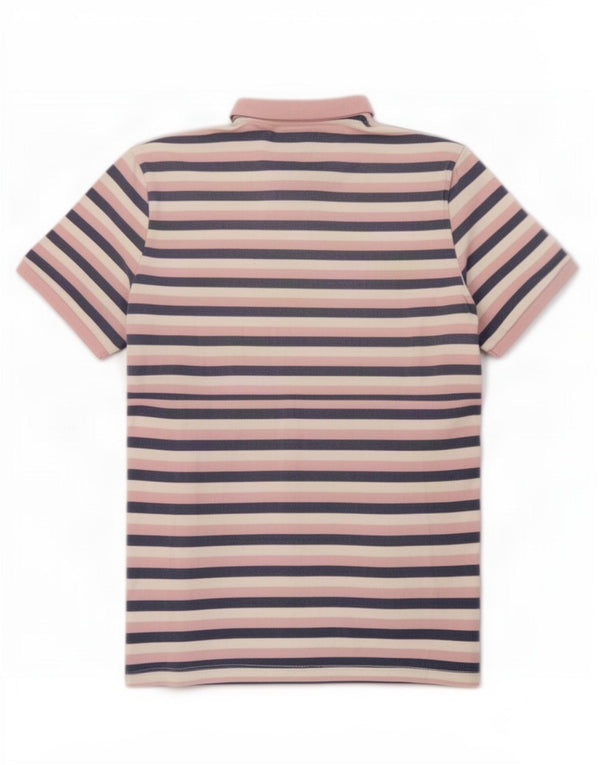 Lee Mens Regular Polo Shirt XL Multicoloured Striped Cotton