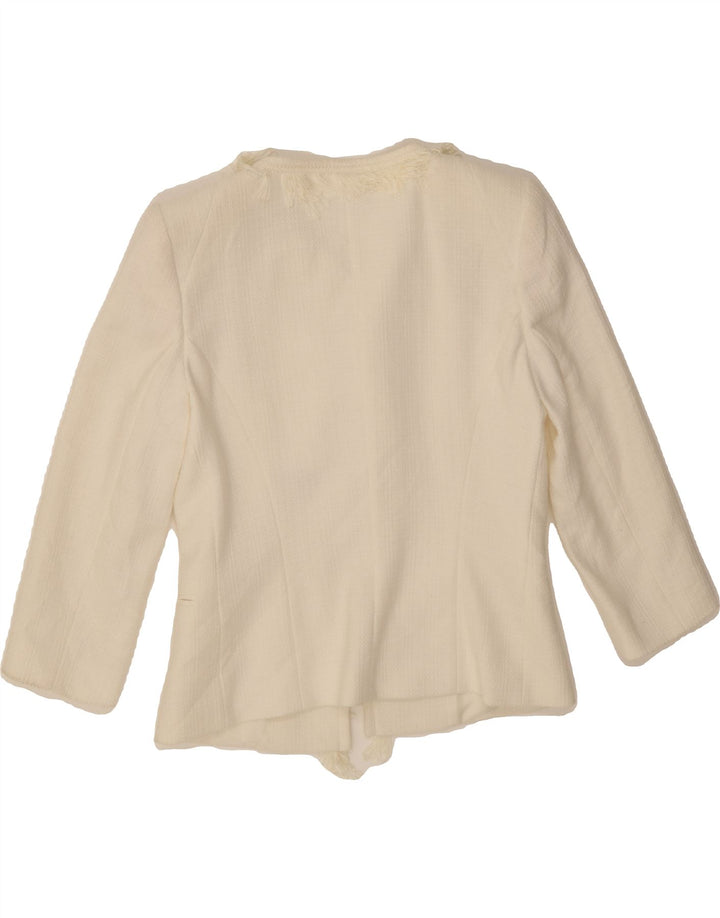 PIU & PIU Womens 3/4 Sleeve 2 Piece Set IT 46 Large White Cotton Vintage Piu & Piu and Second-Hand Piu & Piu from Messina Hembry 