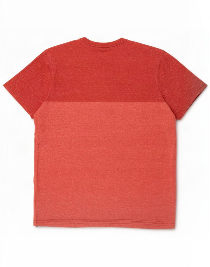 Mossimo Mens T-Shirt Top Medium Red Colourblock Cotton