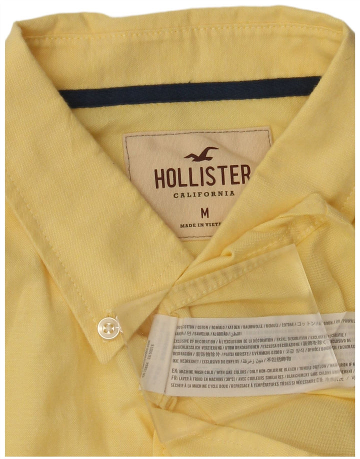 Hollister Mens Shirt Medium Yellow Cotton