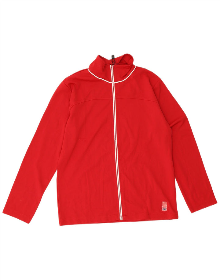 Arena Mens Full Tracksuit UK 14 Medium  Red Polyester