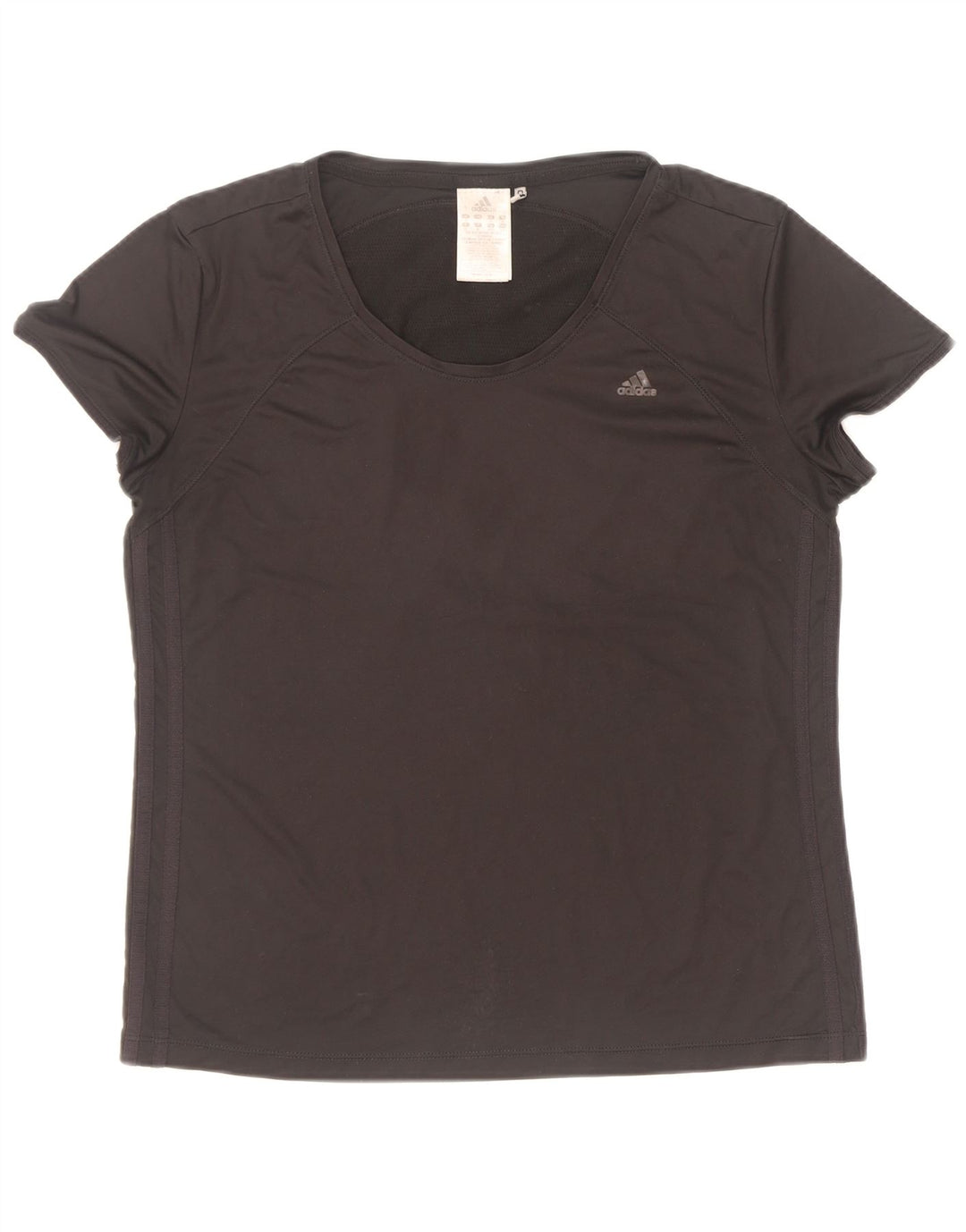 Adidas Womens Climacool T-Shirt Top UK 16 Large Black Polyester