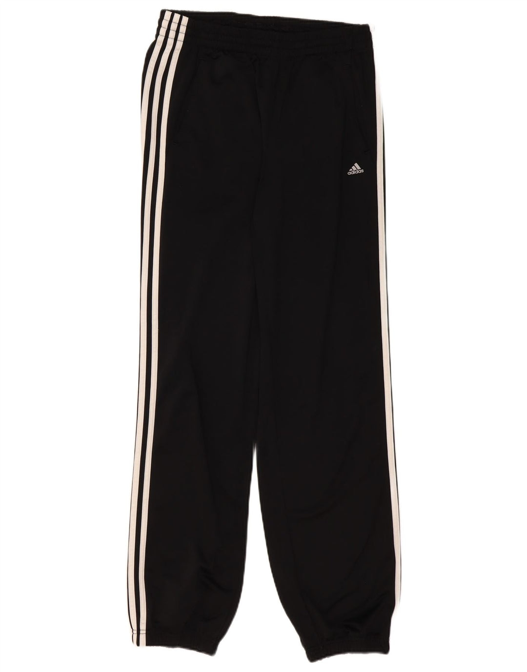 ADIDAS Boys Tracksuit Trousers Joggers 15-16 Years Black Polyester