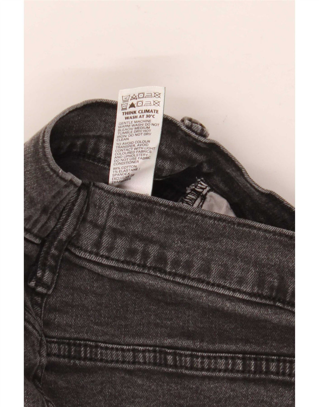 Marks & Spencer Mens Slim Jeans W32 L31 Black Cotton
