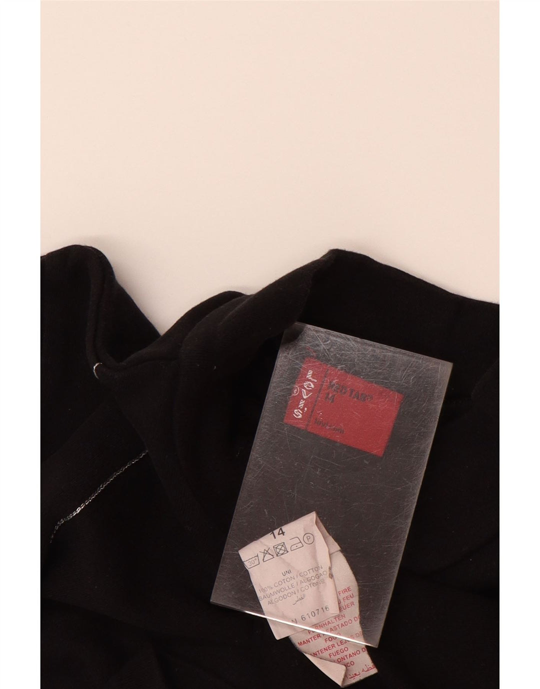 LEVI'S Girls Turtle Neck Jumper Sweater 13-14 Years Black Cotton