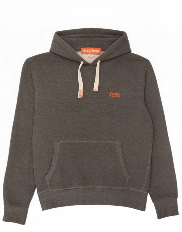 Superdry Mens Hoodie Jumper 2XL Grey Cotton