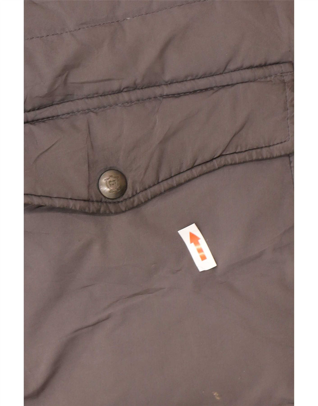 Massimo Dutti Womens Hooded Padded Coat UK 40 Large Grey Polyester