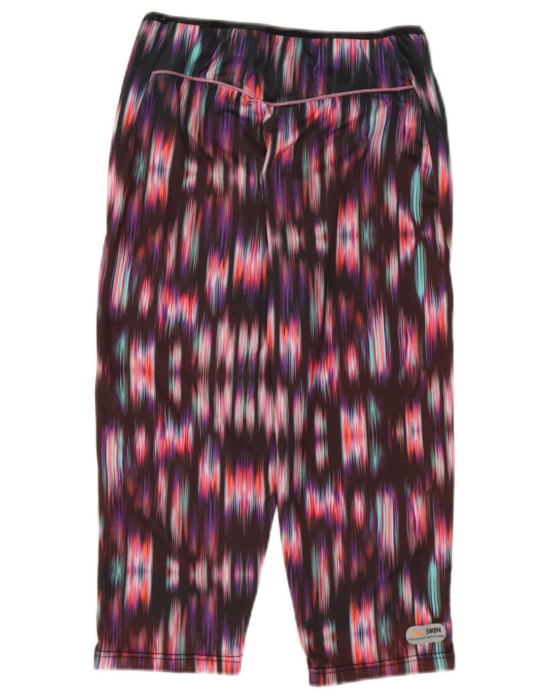 Arena Womens Abstract Pattern Capri Leggings UK 10 Small Multicoloured