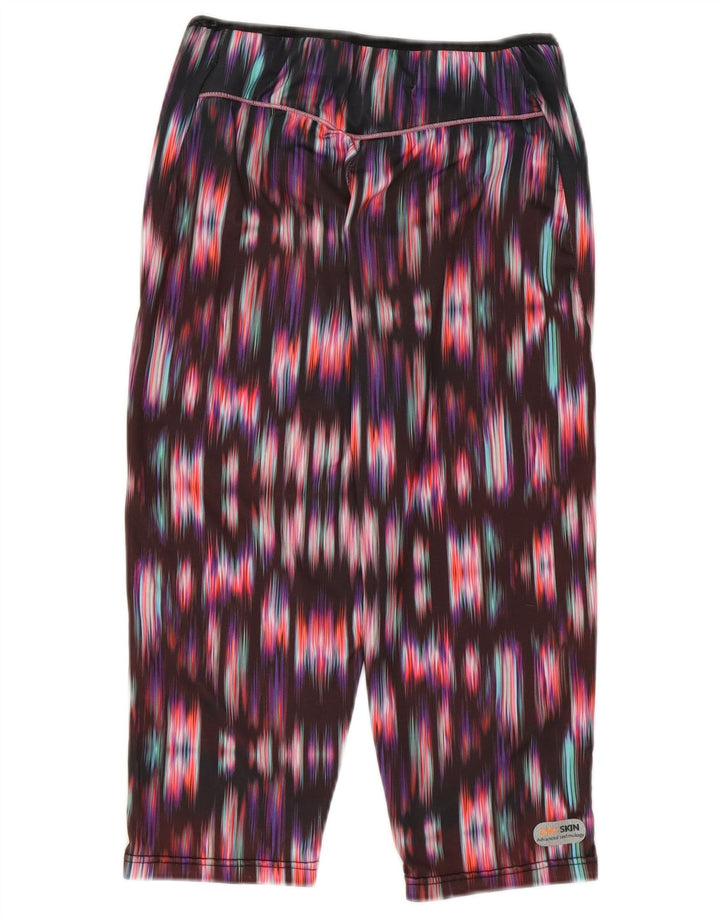 Arena Womens Abstract Pattern Capri Leggings UK 10 Small Multicoloured