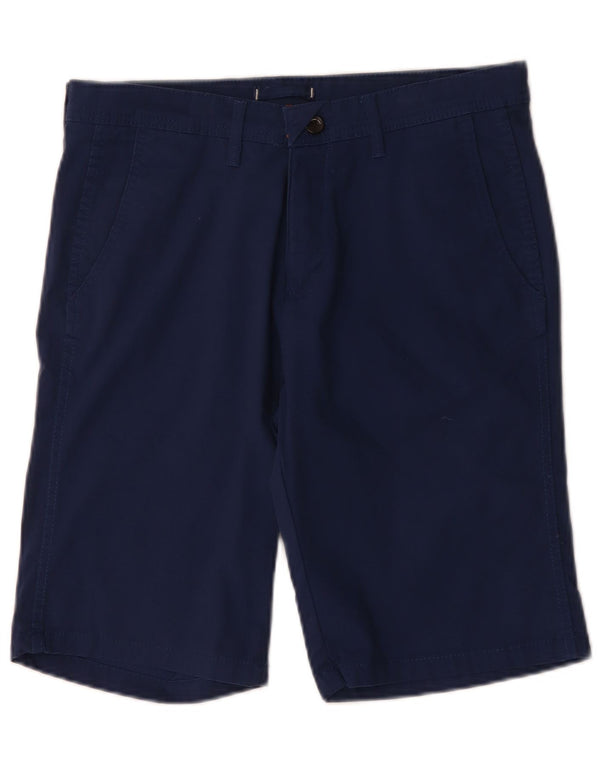 Zara Mens Chino Shorts EU 40 Medium W31  Navy Blue Cotton