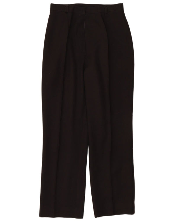 St. Bernard Womens High Waist Casual Trousers UK 10 Small W26 L26 Black