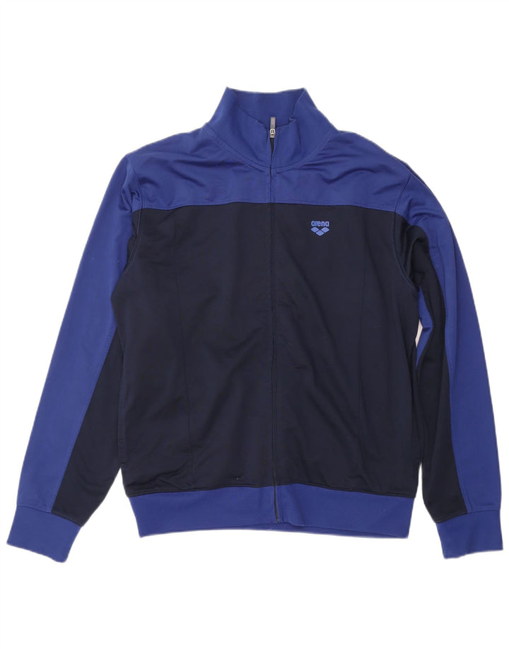 ARENA Mens Tracksuit Top Jacket XL Navy Blue Colourblock