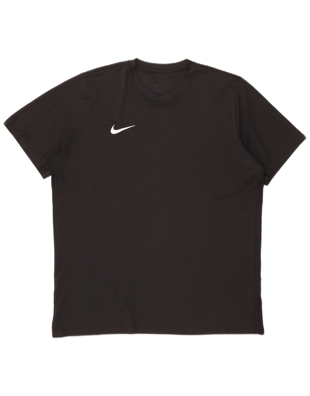 Nike Mens Dri Fit T-Shirt Top 2XL Black Polyester