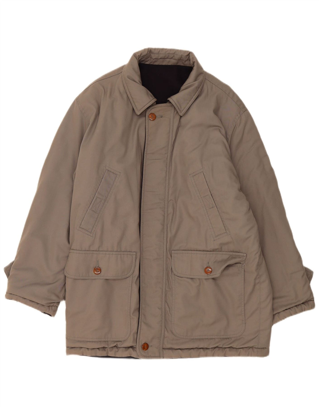 Vintage Mens Reversible Windbreaker Coat UK 38 Medium Grey