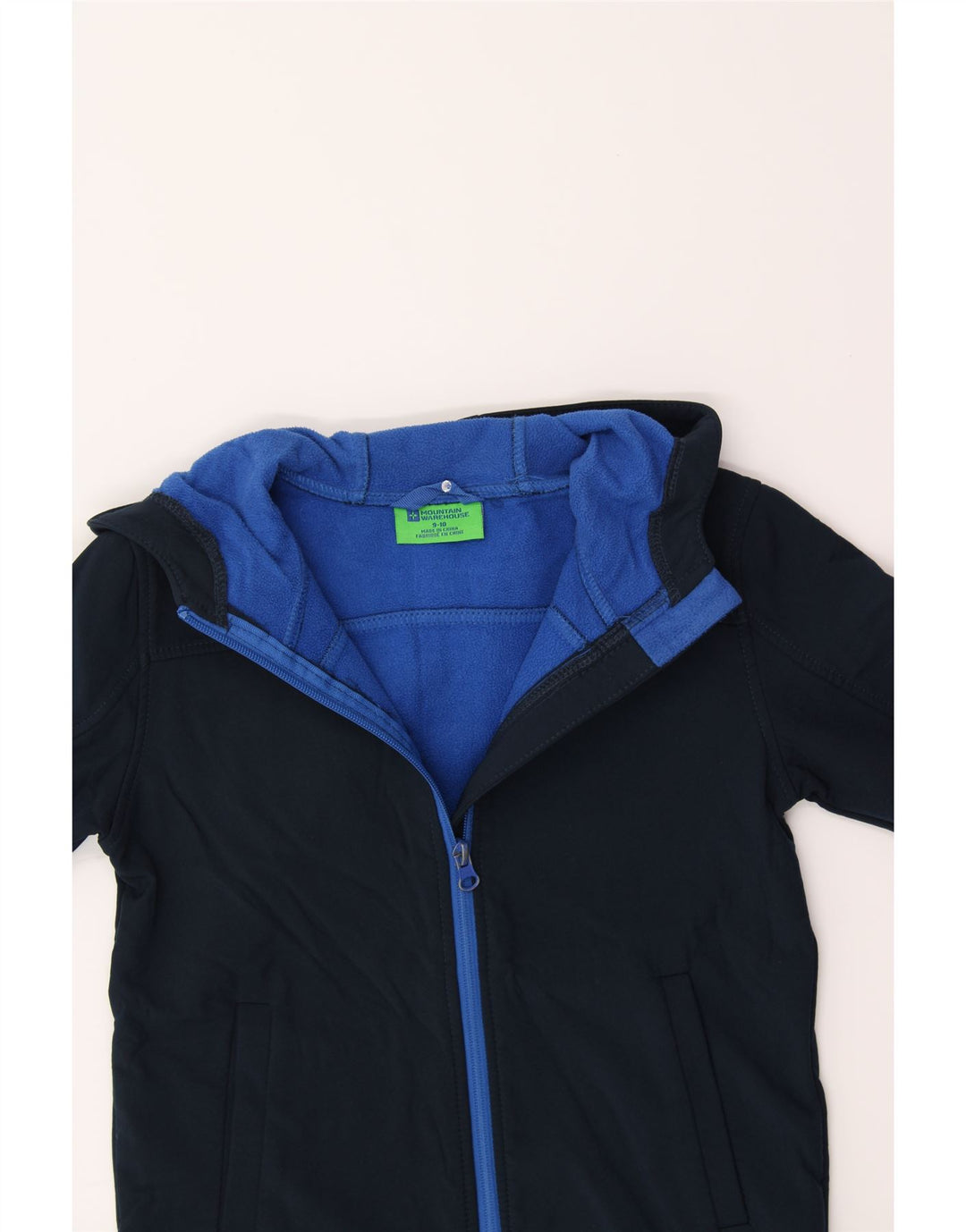 MOUNTAIN WAREHOUSE Boys Hooded Windbreaker Jacket 9-10 Years Navy Blue Vintage Mountain Warehouse and Second-Hand Mountain Warehouse from Messina Hembry 
