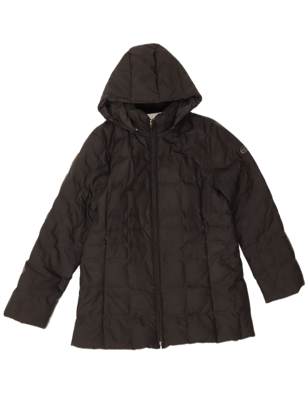 Sergio Tacchini Womens Hooded Padded Jacket IT 46 Large Black