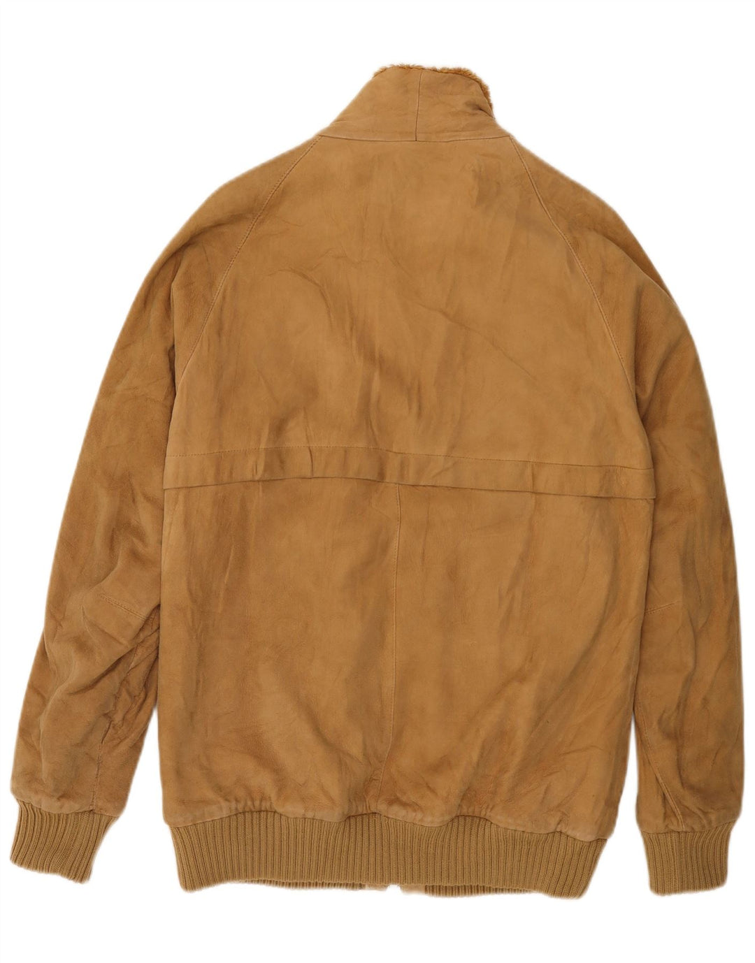 VINTAGE Mens Shearling Jacket UK 38 Medium Brown