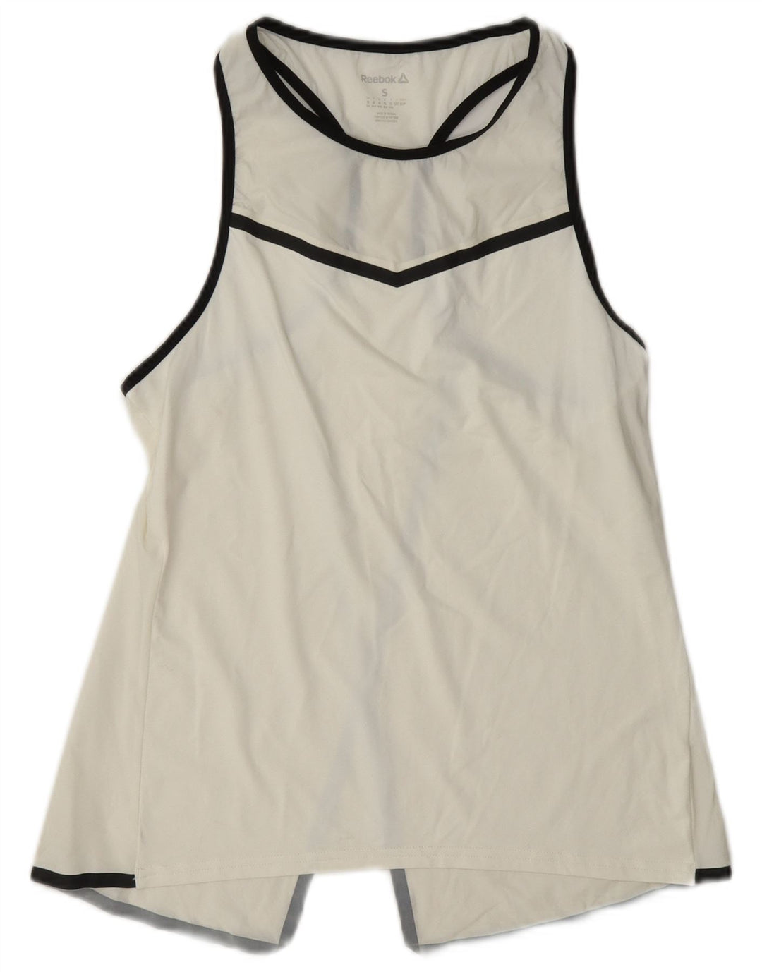 Reebok Womens Graphic Vest Top UK 8/10 Small White