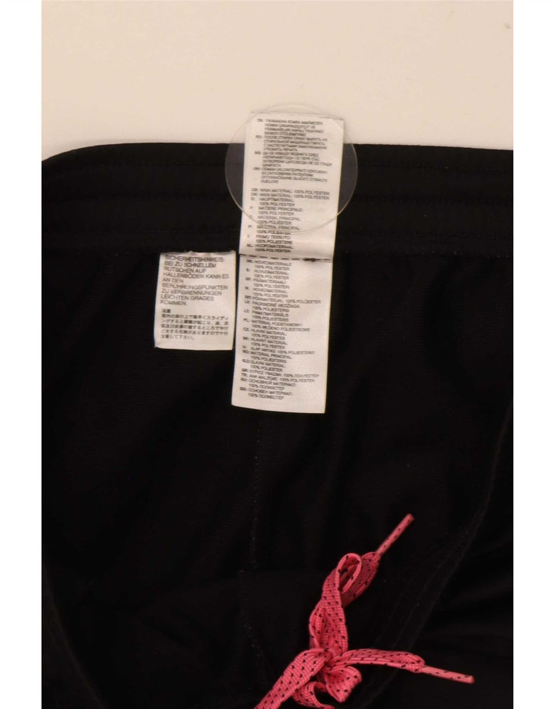 Adidas Womens Graphic Full Tracksuit UK 12/14 Medium Black Polyester