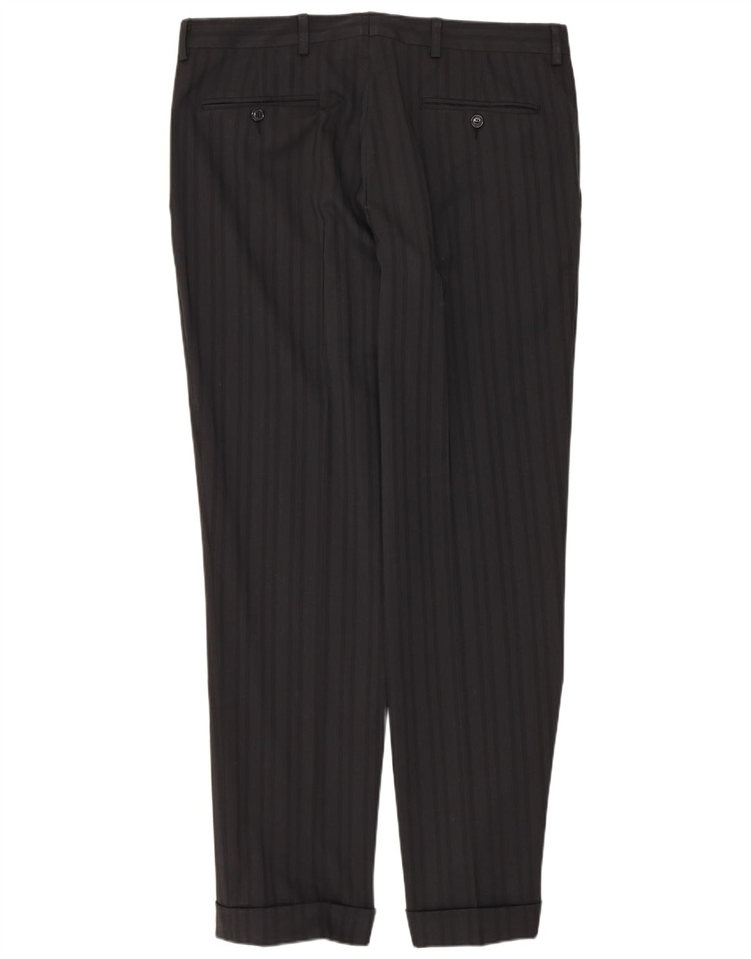 Massimo Rebecchi Mens 2 Piece Suit IT 50 Large W34 L31 Black Striped