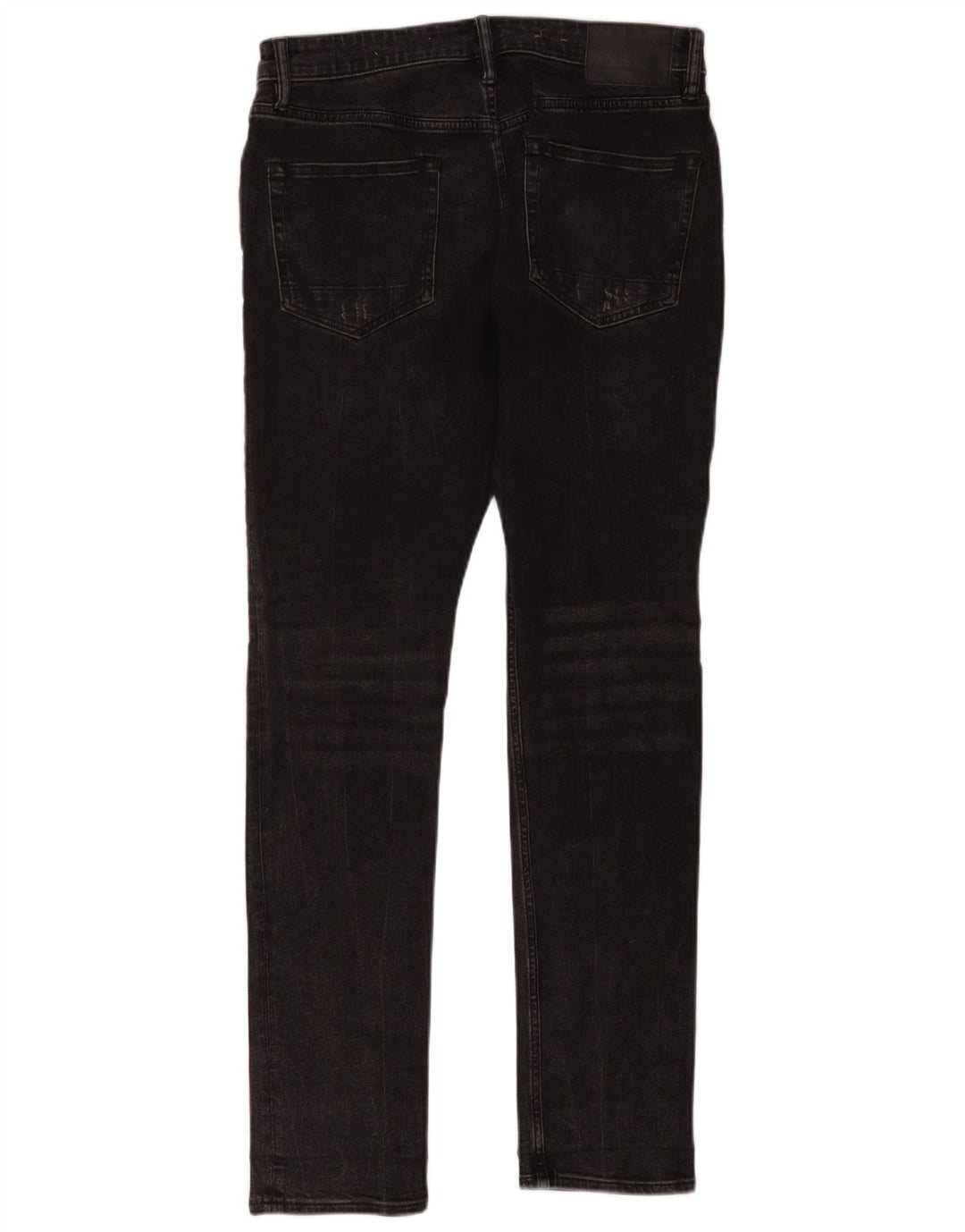 All Saints Mens Distressed Slim Jeans W30 L32 Black Cotton