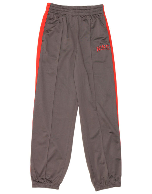 Nike Boys Tracksuit Trousers Joggers 13-14 Years XL Grey Colourblock