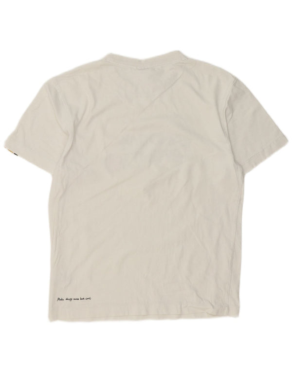 Puma Mens Graphic T-Shirt Top XS White Cotton