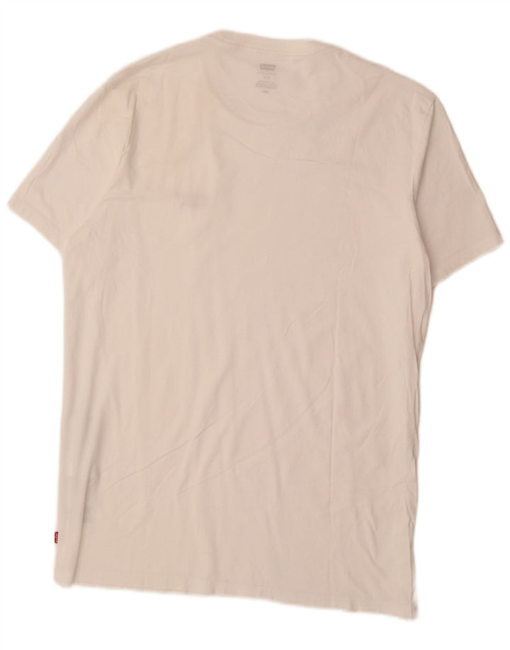 LEVI'S Mens Slim T-Shirt Top Large White Cotton