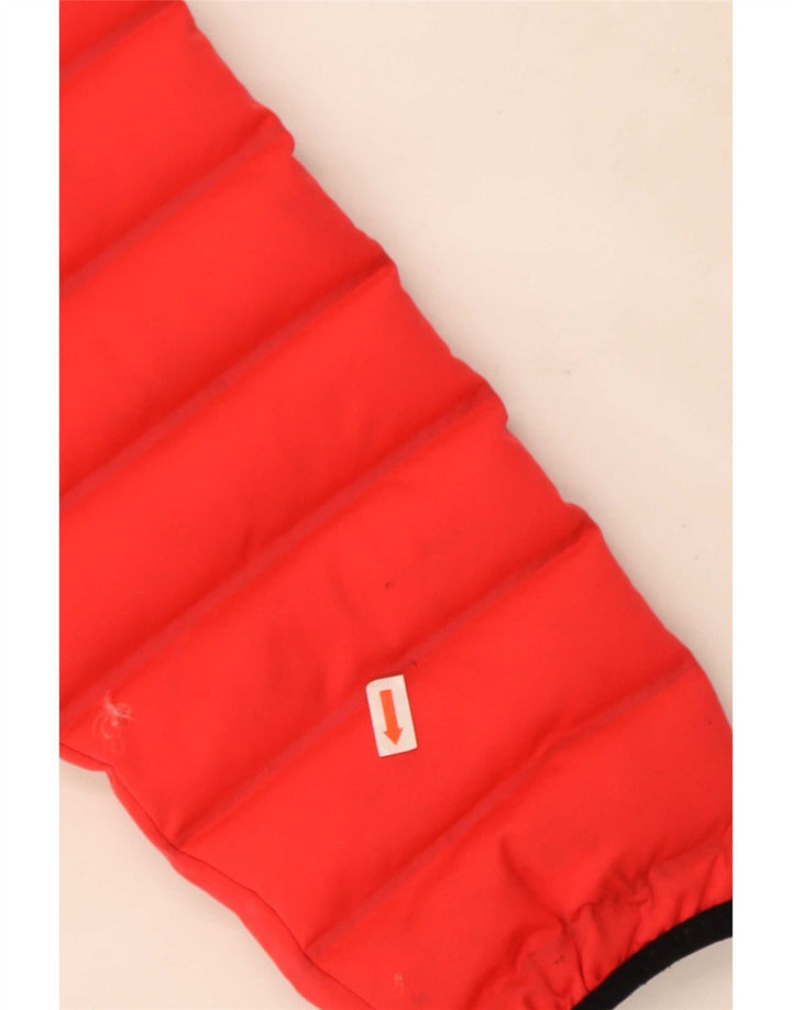 Superdry Womens Hooded Padded Jacket UK 10 Small Red Polyester