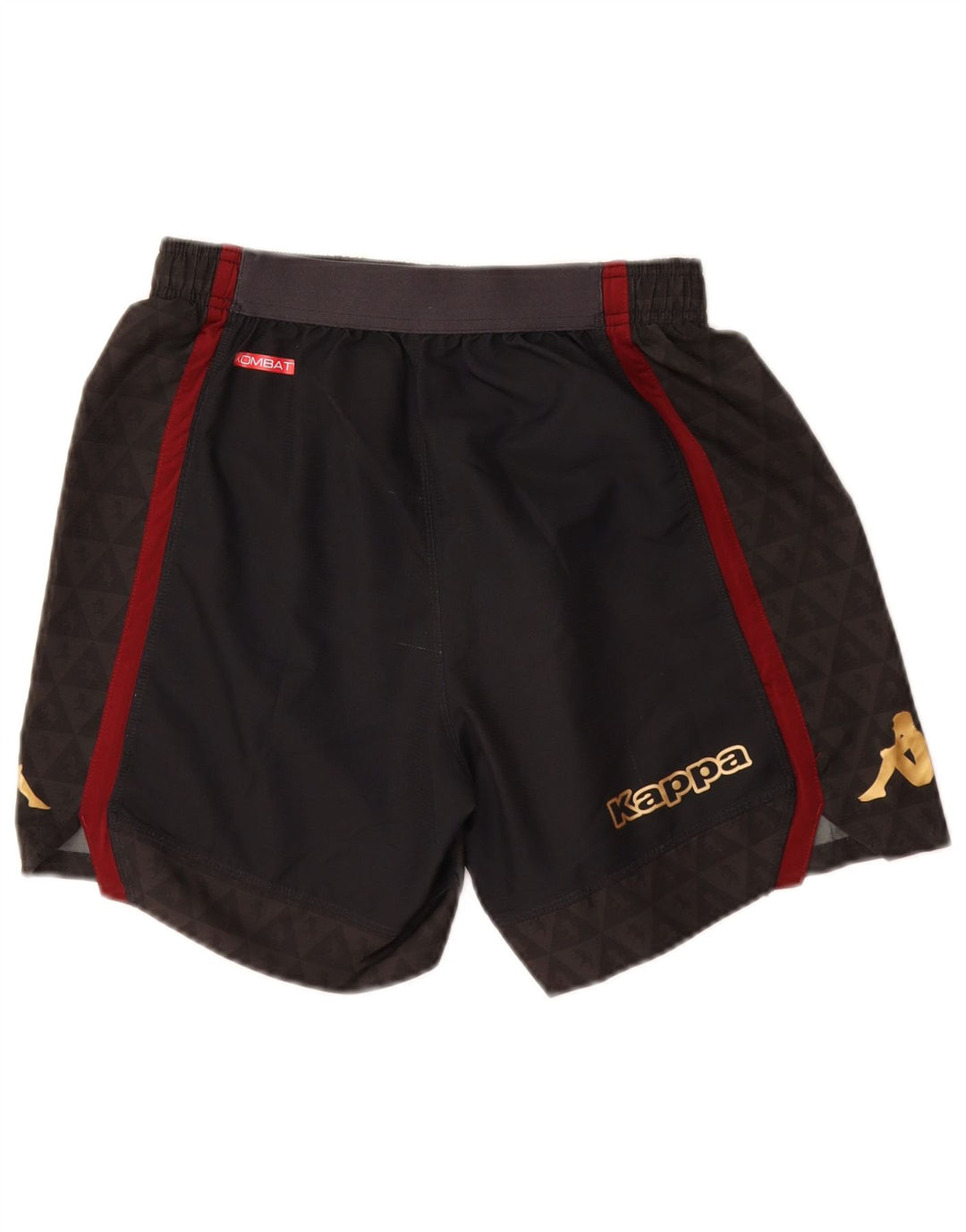 KAPPA Womens FC Torino Graphic Sport Shorts UK 8 Small  Black Polyester
