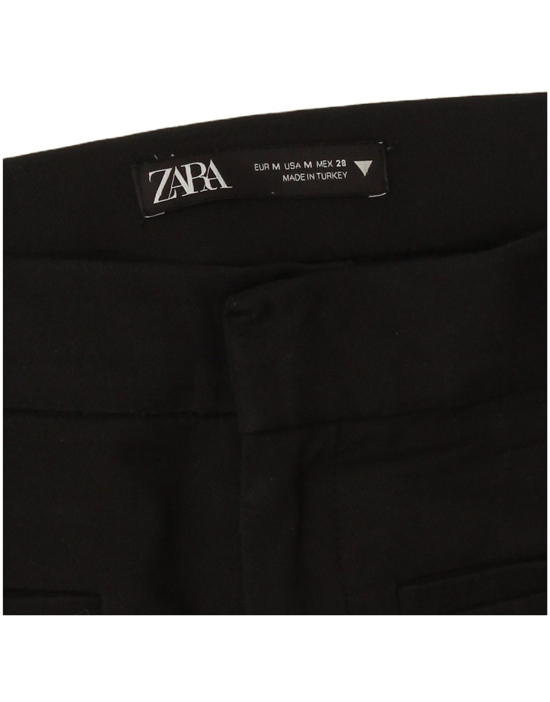 Zara Womens Bootcut Casual Trousers Medium W28 L26 Black