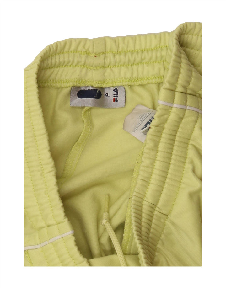FILA Womens Tracksuit Trousers UK 18 XL Yellow Polyester Vintage Fila and Second-Hand Fila from Messina Hembry 