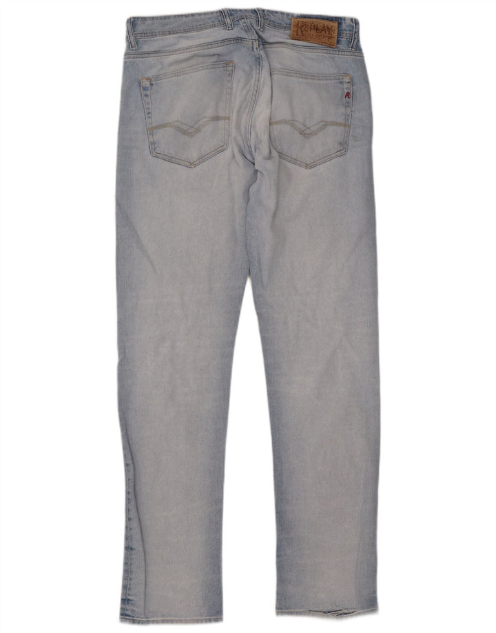 Replay Mens Straight Jeans W32 L33 Blue