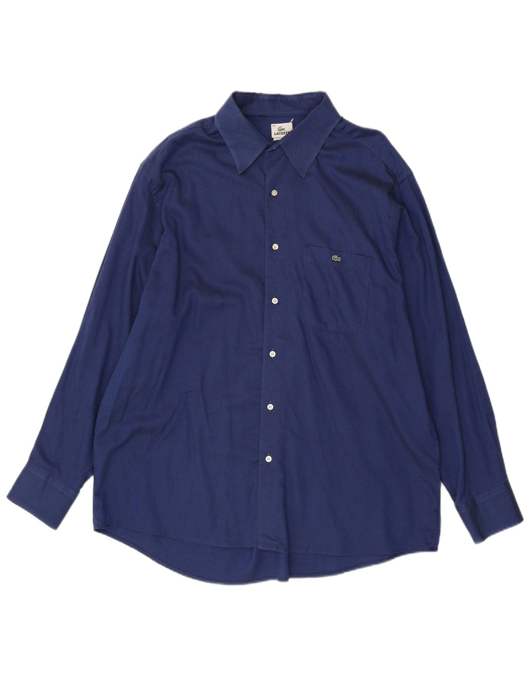 Lacoste Mens Shirt Size 46 2XL Blue Cotton