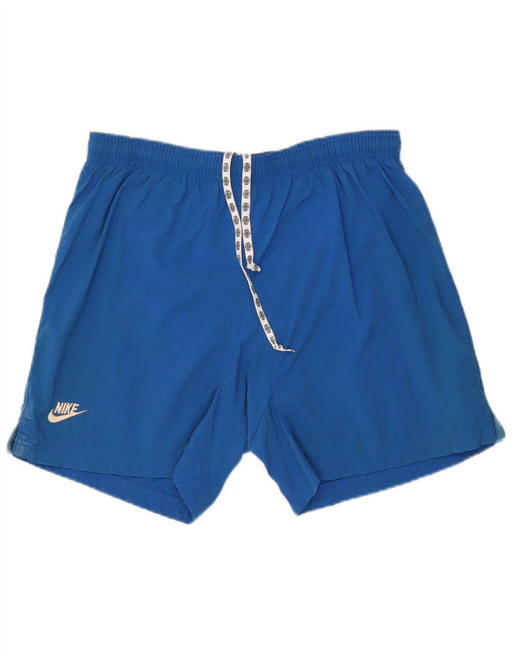 NIKE Mens Swimming Shorts Small  Blue Nylon