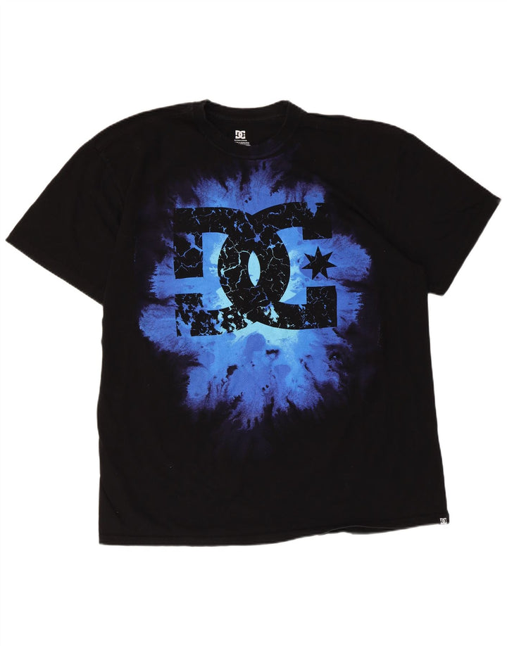DC Mens Graphic T-Shirt Top XL Black Cotton