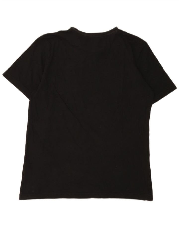 Puma Mens Graphic T-Shirt Top Medium Black Cotton