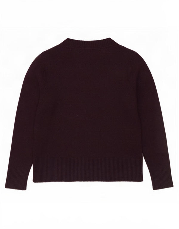 White Stuff Womens V-Neck Jumper Sweater UK 10 Small Purple Acrylic