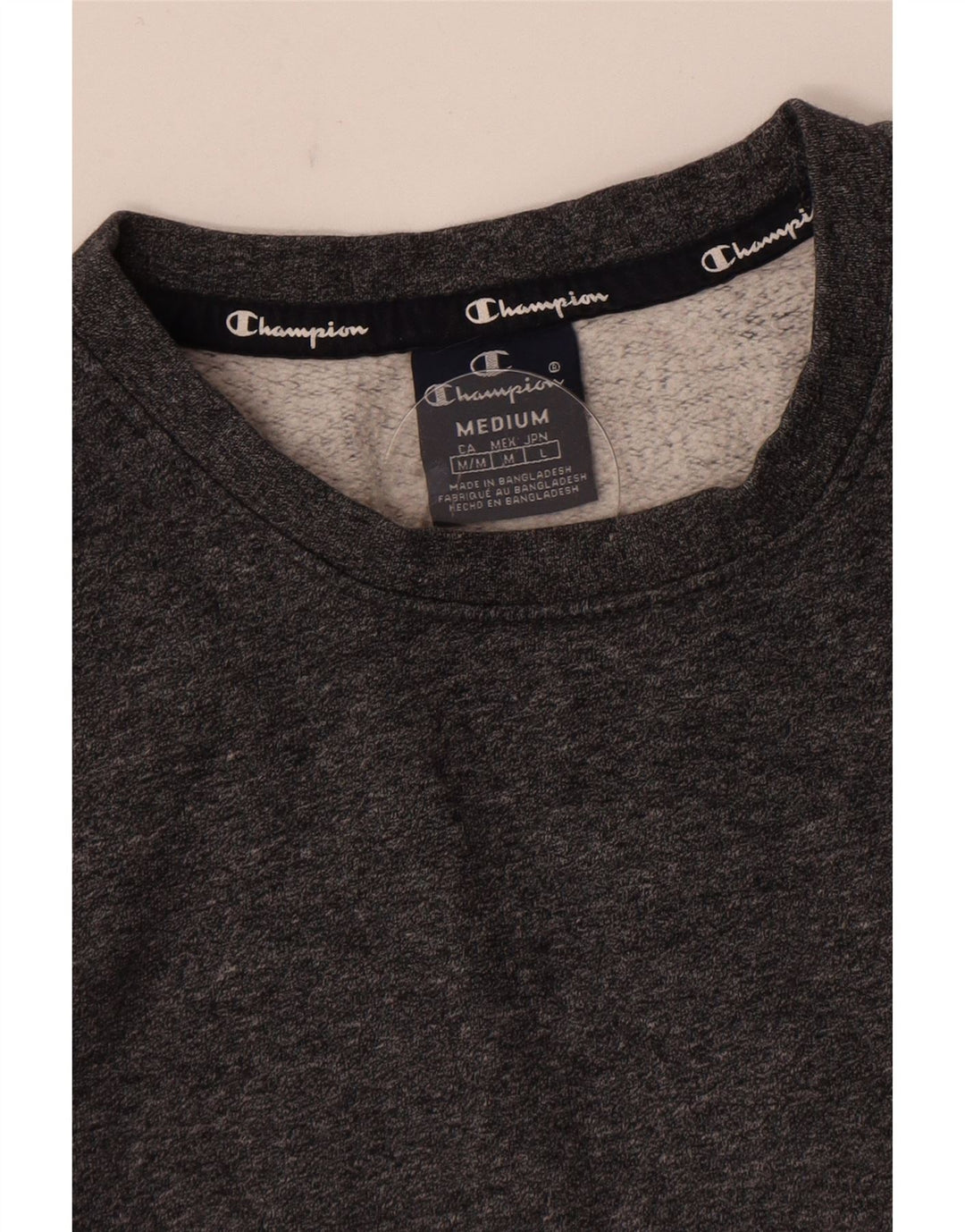 Champion Mens Sweatshirt Jumper Medium Grey Flecked