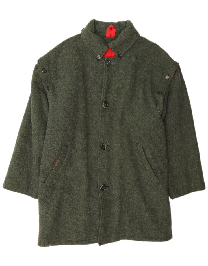 Trissi Mens Overcoat IT 44 XS Green