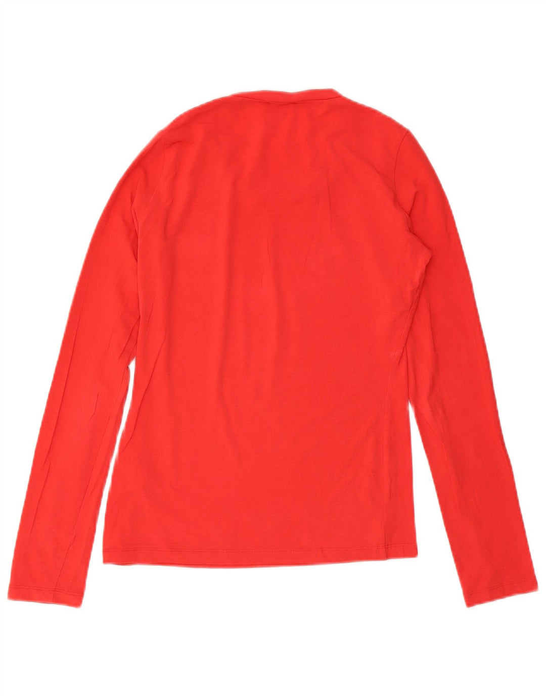 Versace Womens Graphic Top Long Sleeve UK 12 Medium Red Cotton