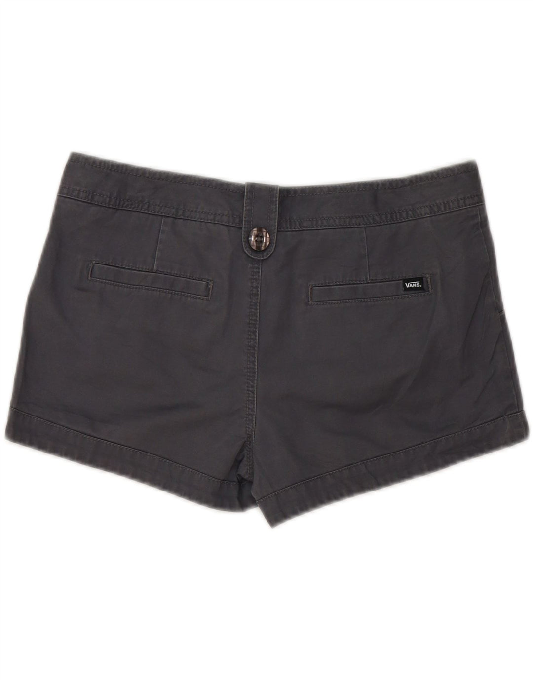 VANS Womens Hot Pants US 5 Medium W30  Grey Cotton Vintage Vans and Second-Hand Vans from Messina Hembry 