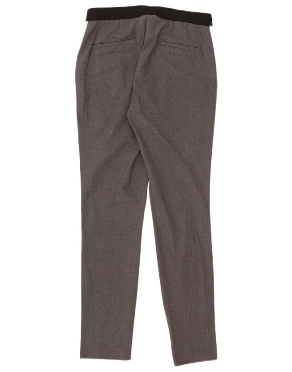 Zara Womens Slim Suit Trousers Medium W28 L27 Grey Polyester