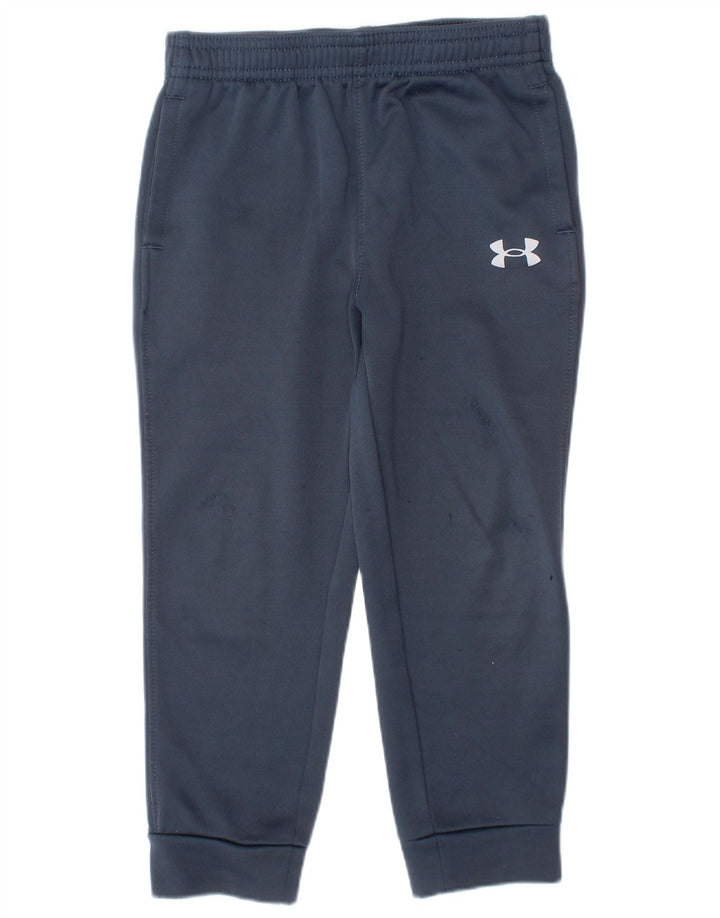 Under Armour Boys Tracksuit Trousers Joggers 2-3 Years  Navy Blue Polyester