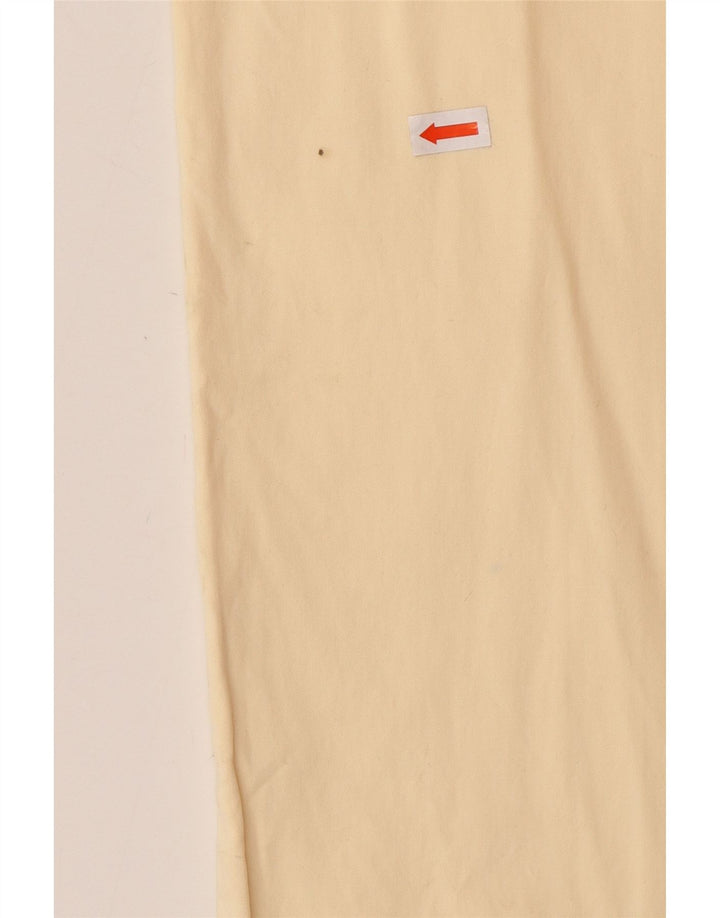 HUGO BOSS Mens Arkansas Straight Casual Trousers W36 L34 Off White Cotton