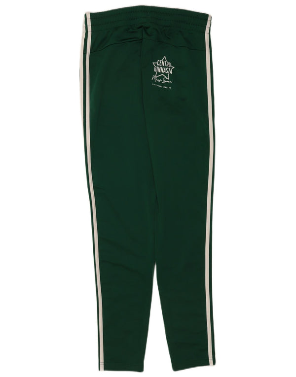 Adidas Womens Graphic Tracksuit Trousers UK 8/10 Small  Green Polyester
