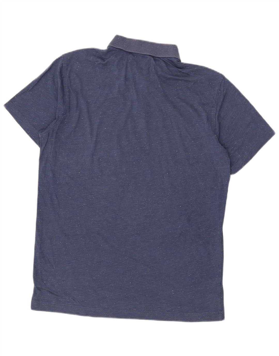 PENGUIN Mens Polo Shirt Medium Blue Flecked Cotton