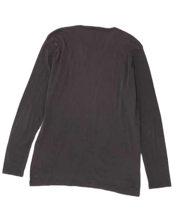 G-Star Mens Top Long Sleeve Small Grey Cotton