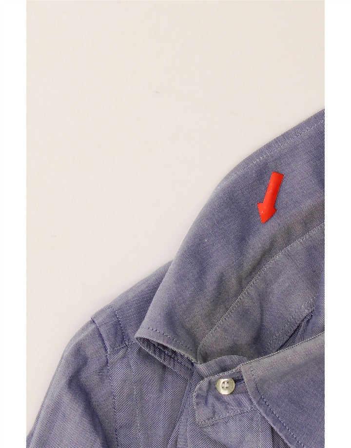 Lacoste Mens Shirt Size 40 Medium Blue Cotton